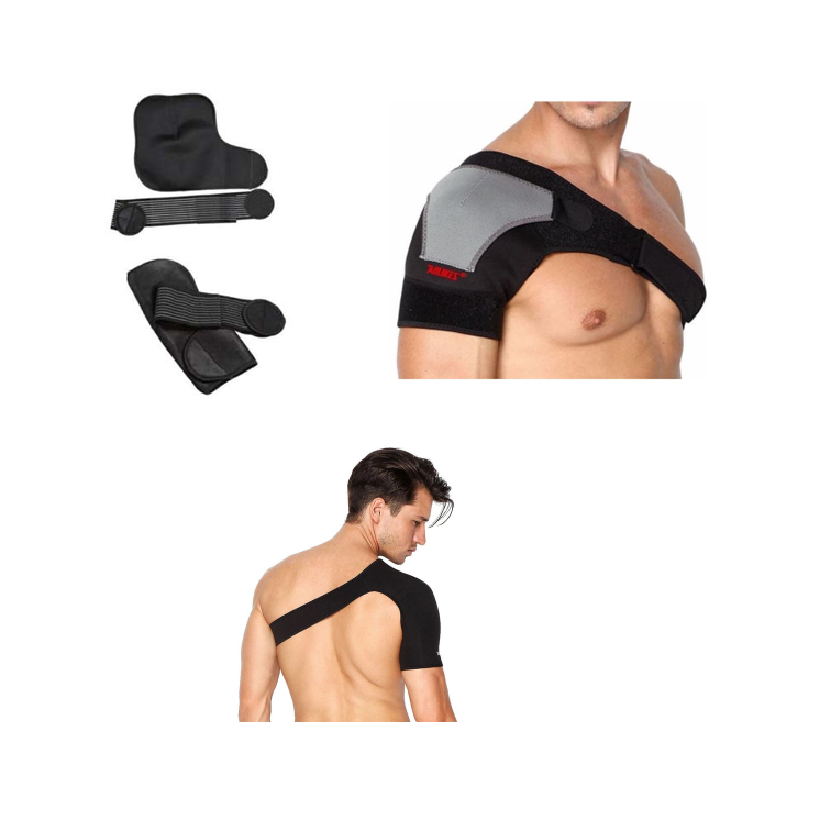 Aolikes 1693 Shoulder Injury Support Brace Protector Fitness BLACK