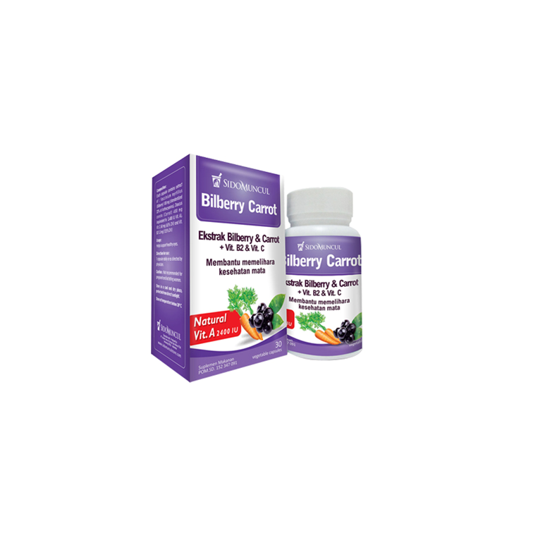 Sido Muncul Herbal Bilberry Carrot 30 Kapsul