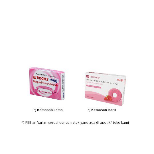 SP Troches Meiji Rasa Strawberry 12 Tablet