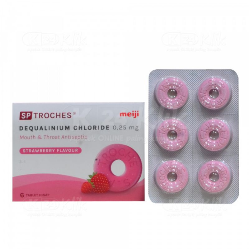 SP Troches Meiji Rasa Strawberry 6 Tablet