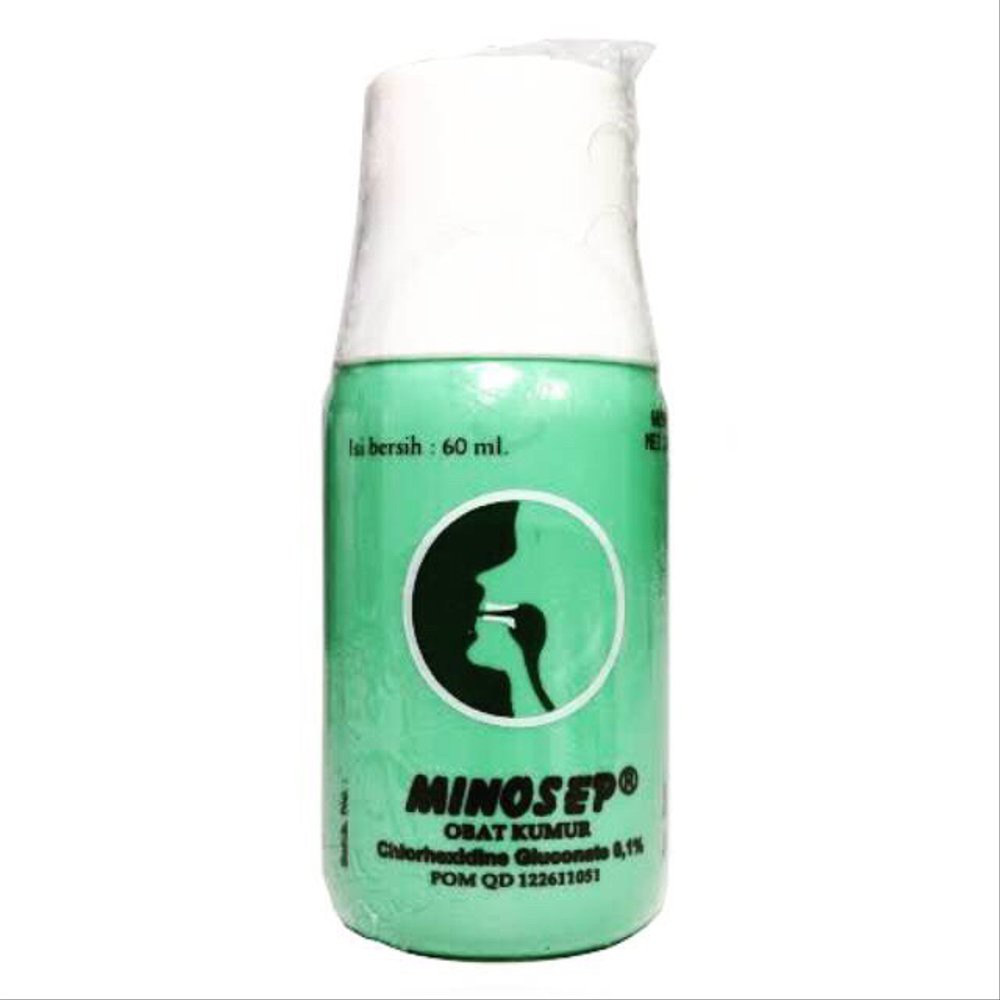 Minosep Obat Kumur 0.1% 60 ml (Hijau)