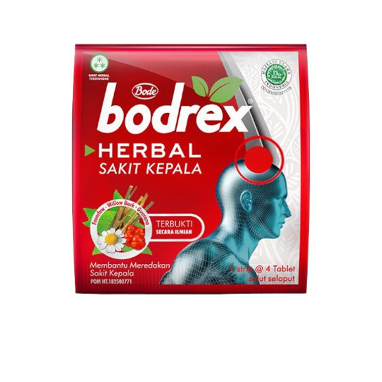 Bodrex Herbal Sakit Kepala 4 Tablet