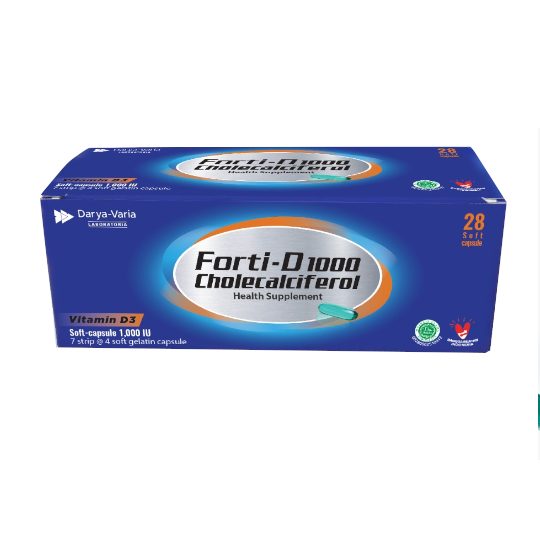 Forti-D 1000 Vitamin D3 4 Kapsul