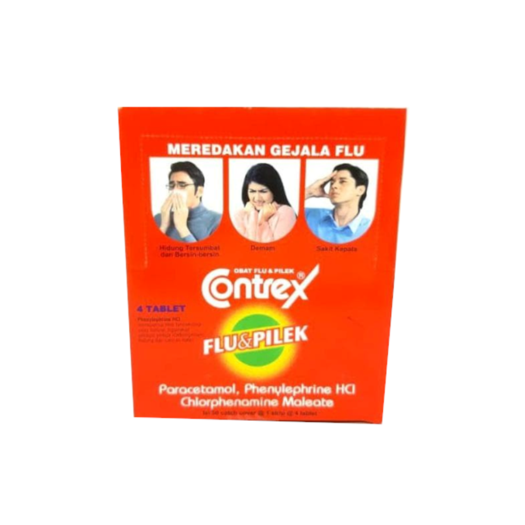 Contrex Flu & Pilek 4 Tablet
