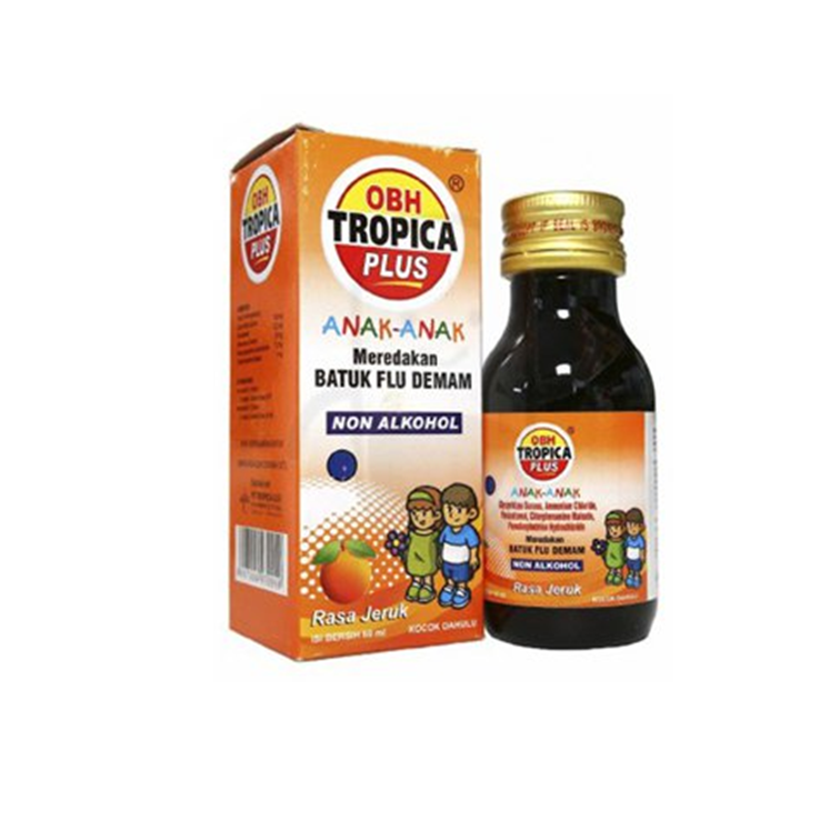 OBH Tropica Plus Anak Rasa Jeruk Sirup 60 ml
