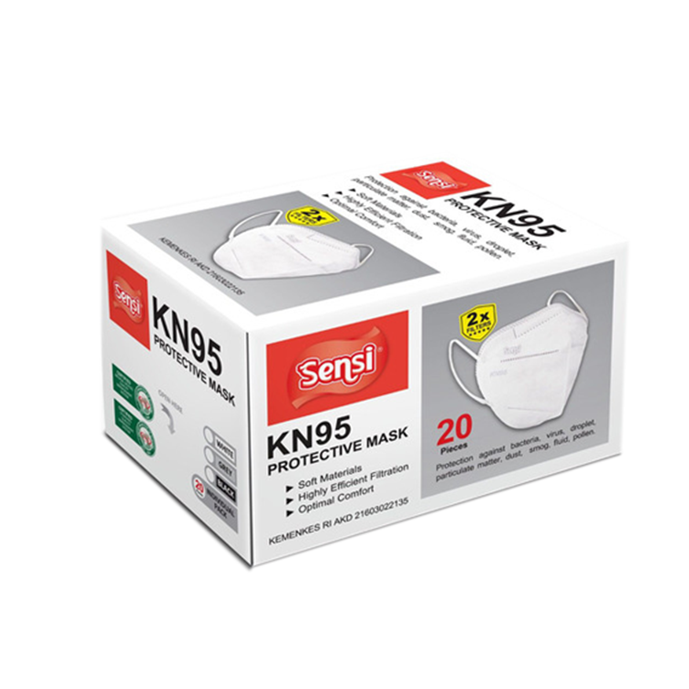 Sensi KN95 Protective Mask White 20 Pieces